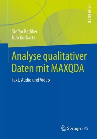 Analyse qualitativer Daten mit MAXQDA cover