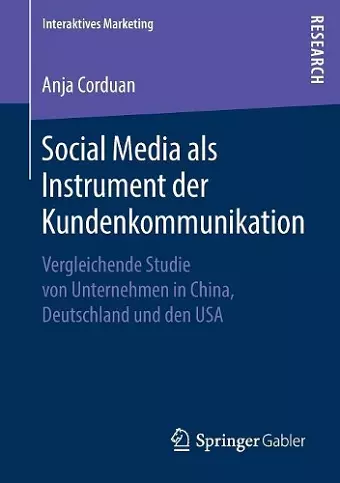 Social Media als Instrument der Kundenkommunikation cover
