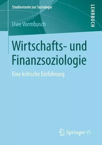 Wirtschafts- und Finanzsoziologie cover