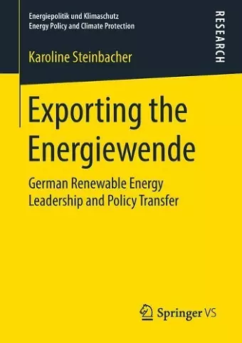 Exporting the Energiewende cover