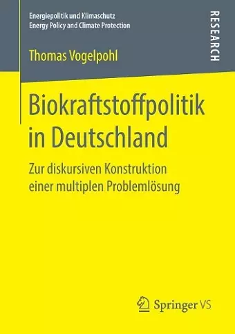 Biokraftstoffpolitik in Deutschland cover