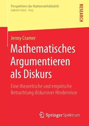 Mathematisches Argumentieren als Diskurs cover