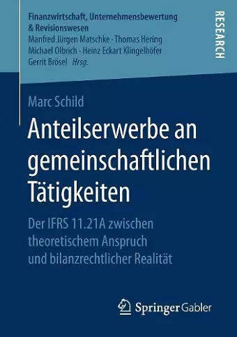 Anteilserwerbe an gemeinschaftlichen Tätigkeiten cover