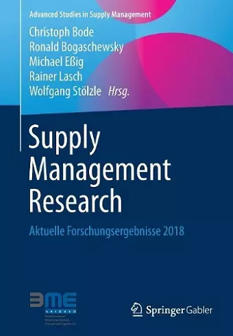 Supply Management Research cover