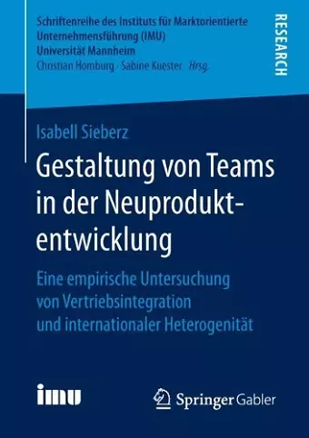 Gestaltung von Teams in der Neuproduktentwicklung cover