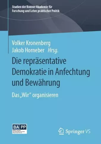 Die repräsentative Demokratie in Anfechtung und Bewährung cover