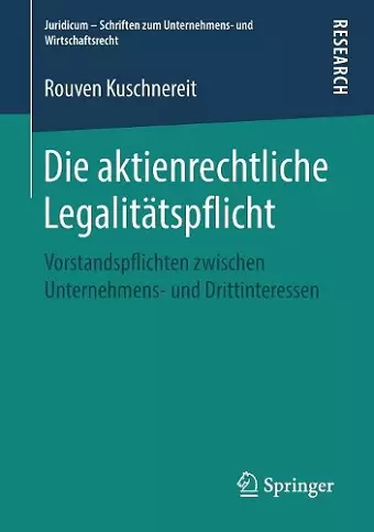 Die aktienrechtliche Legalitätspflicht cover