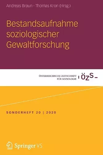 Bestandsaufnahme soziologischer Gewaltforschung cover