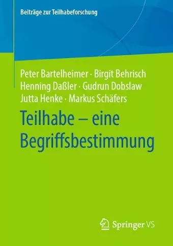 Teilhabe – eine Begriffsbestimmung cover