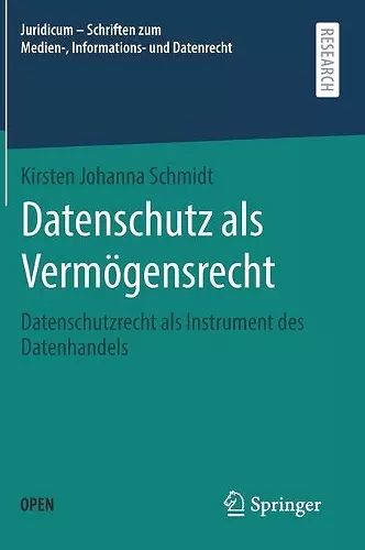Datenschutz als Vermögensrecht cover