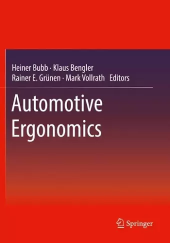 Automotive Ergonomics cover