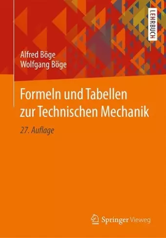 Formeln und Tabellen zur Technischen Mechanik cover