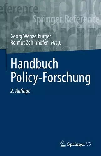 Handbuch Policy-Forschung cover