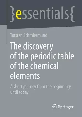 The discovery of the periodic table of the chemical elements cover