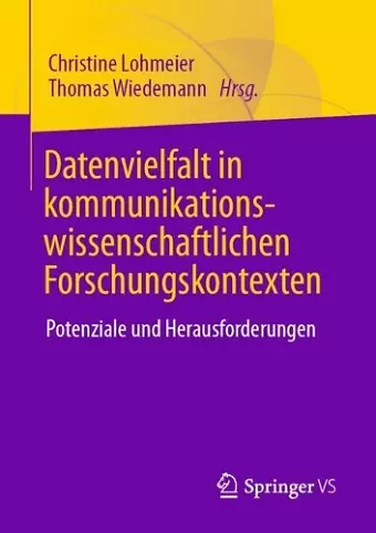 Datenvielfalt in kommunikationswissenschaftlichen Forschungskontexten cover