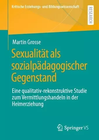 Sexualität als sozialpädagogischer Gegenstand cover