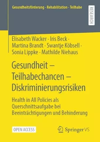 Gesundheit – Teilhabechancen – Diskriminierungsrisiken cover