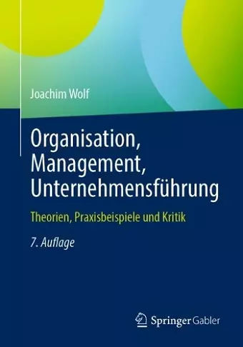 Organisation, Management, Unternehmensführung cover
