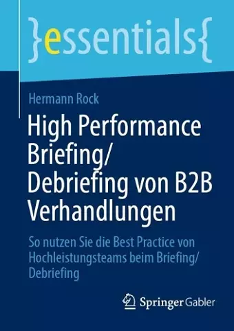High Performance Briefing/Debriefing von B2B Verhandlungen cover