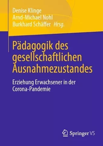Pädagogik des gesellschaftlichen Ausnahmezustandes cover