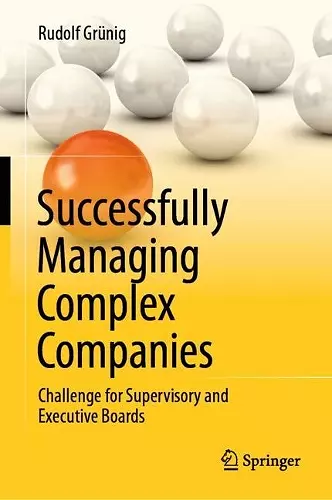 Successfully Managing Complex Companies cover