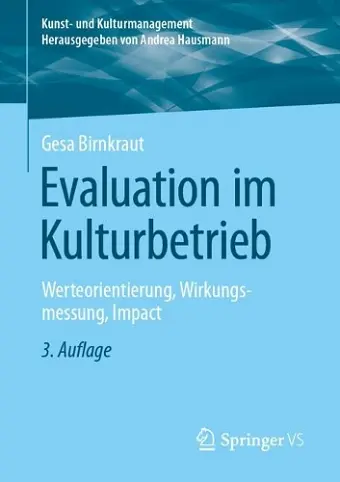 Evaluation im Kulturbetrieb cover