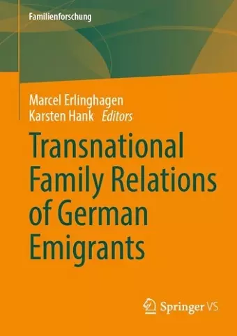 Transnational Family Relations of German Emigrants cover