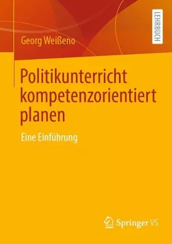 Politikunterricht kompetenzorientiert planen cover