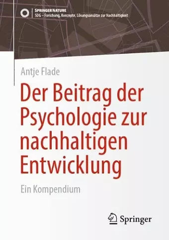 Der Beitrag der Psychologie zur nachhaltigen Entwicklung cover