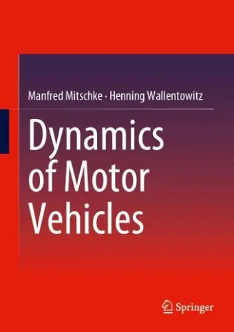 Dynamics of Motor Vehicles cover