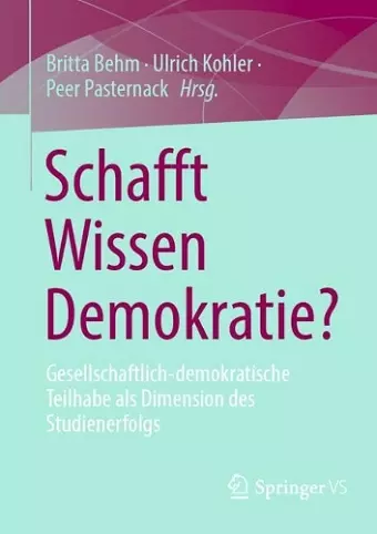 Schafft Wissen Demokratie? cover