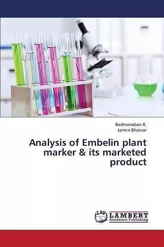 Analysis of Embelin Plant Marker & Its Marketed Product cover