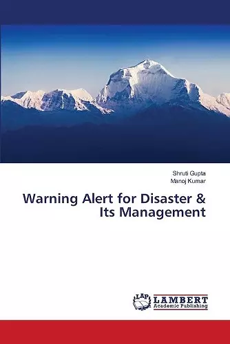 Warning Alert for Disaster & Its Management cover