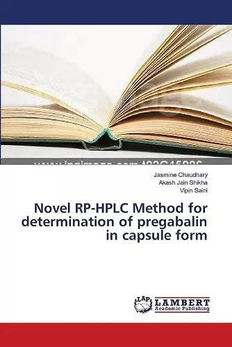 Novel RP-HPLC Method for determination of pregabalin in capsule form cover