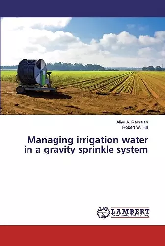 Managing irrigation water in a gravity sprinkle system cover