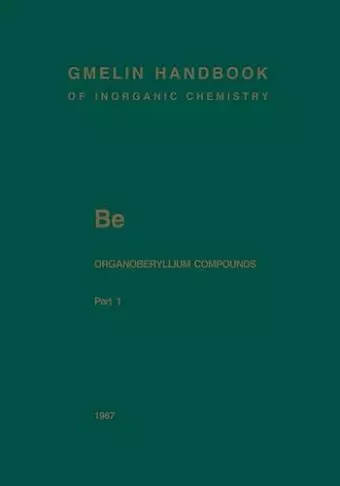 Be Organoberyllium Compounds cover