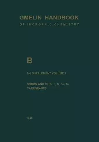 B Boron Compounds cover