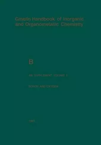 Boron and Oxygen cover