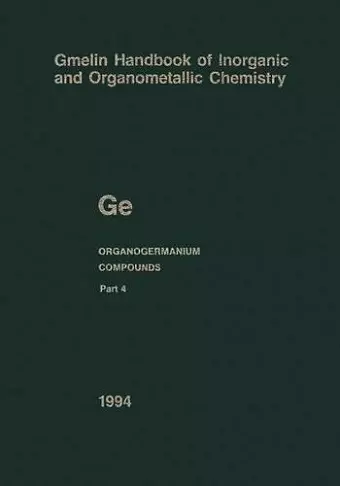 Ge Organogermanium Compounds cover