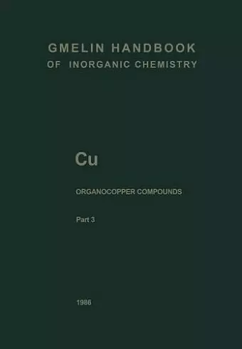 Cu Organocopper Compounds cover