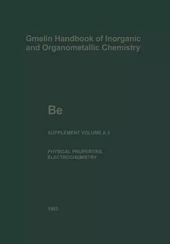 Be Beryllium cover