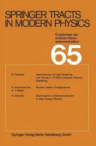 Springer Tracts in Modern Physics cover