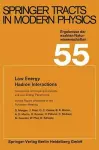 Low Energy Hadron Interactions cover