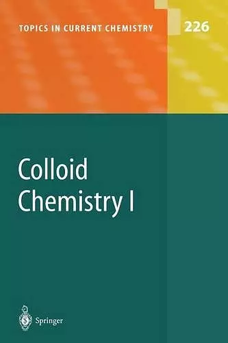 Colloid Chemistry I cover
