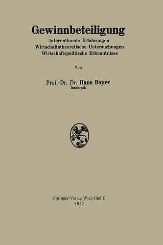 Gewinnbeteiligung cover