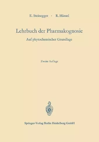 Lehrbuch der Pharmakognosie cover