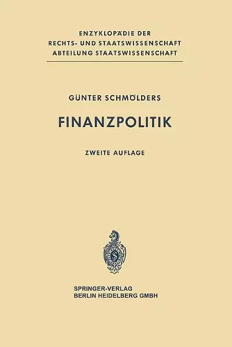 Finanzpolitik cover