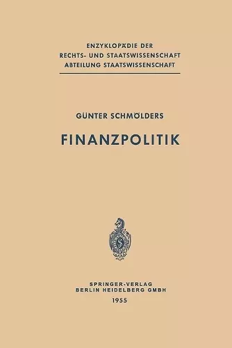 Finanzpolitik cover