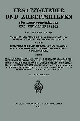 Ersatzglieder und Arbeitshilfen cover