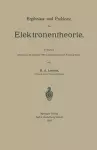 Ergebnisse und Probleme der Elektronentheorie cover